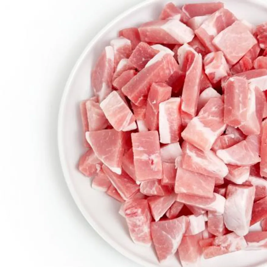 국내산 돈후지 찌개용 1Kg 3x2x1.5Cm 후지 찌개용 컷팅 이미지