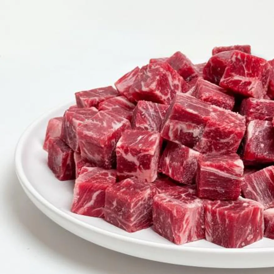미국산 우부채살 큐브 1Kg 20mm 큐브 초이스 근막 미제거 이미지