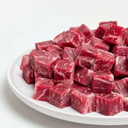 미국산 우부채살 큐브 1Kg 20mm 큐브 초이스 근막 미제거 이미지