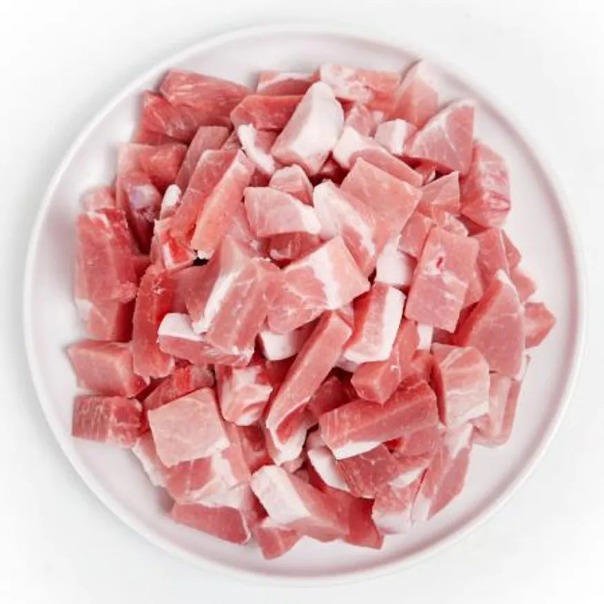 국내산 돈후지 찌개용 1Kg 3x2x1.5Cm 후지 찌개용 컷팅 이미지