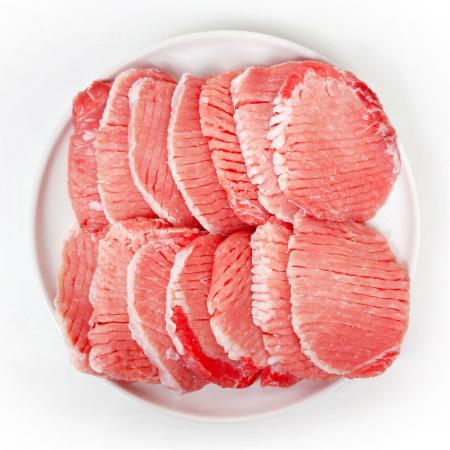 국내산 돈등심 돈까스용 12mm 슬라이스 돈까스 연육 1Kg