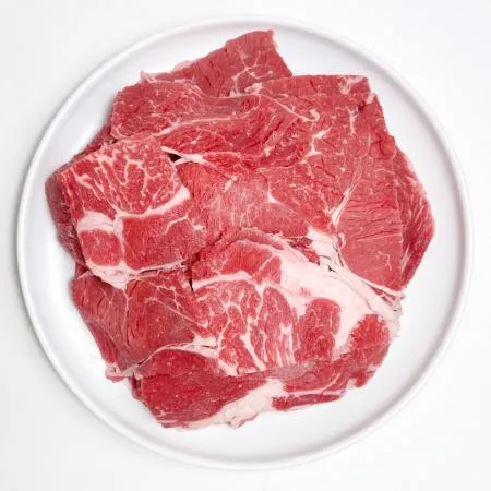 미국산 우목심 불고기용 2mm 절단 슬라이스 초이스 진공포장 1Kg