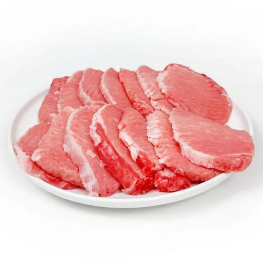 국내산 돈등심 돈까스용 12mm 슬라이스 돈까스 연육 1Kg 이미지