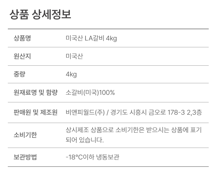 상품정보제공고시