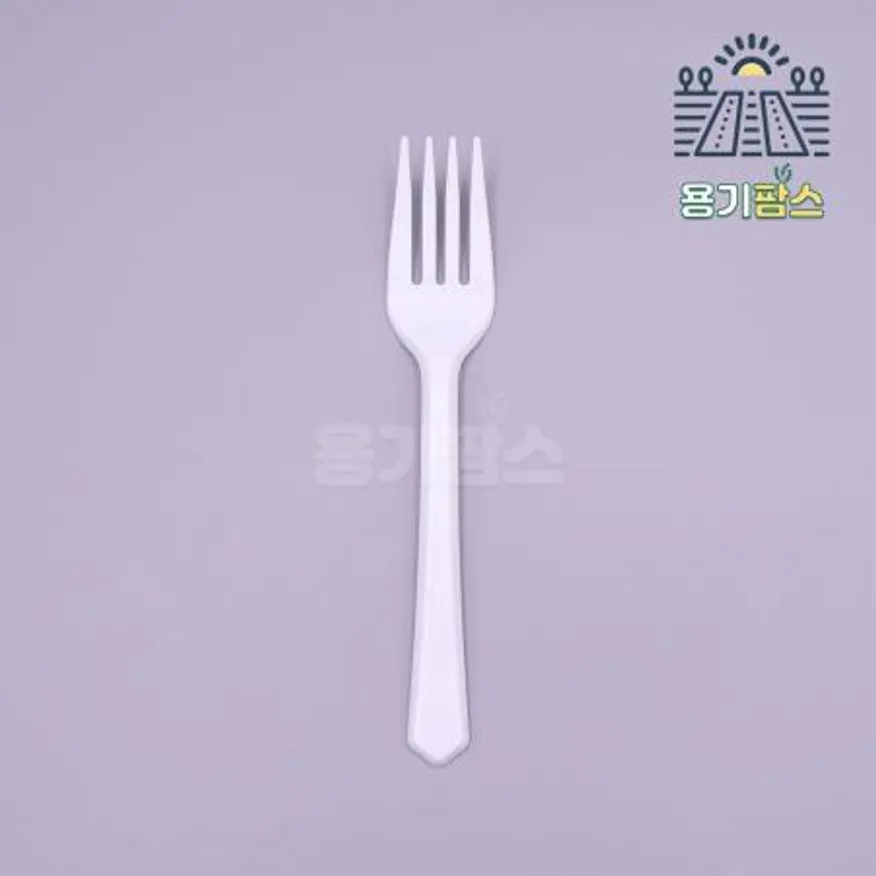 일회용포크 백색 개별포장 160mm - 2000개 캠핑커트러리 케이크포크 소풍포크 이미지