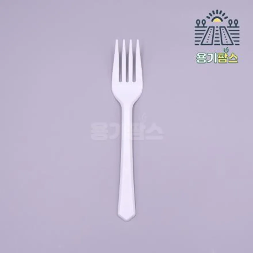 일회용포크 백색 개별포장 160mm - 2000개 캠핑커트러리 케이크포크 소풍포크 이미지