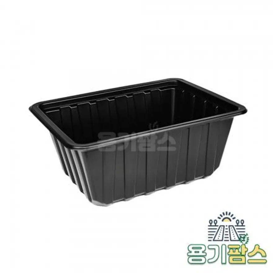 SW 실링용기 23189 71호 2200ml 검정 400개 고강도PP용기 보쌈 족발포장 이미지