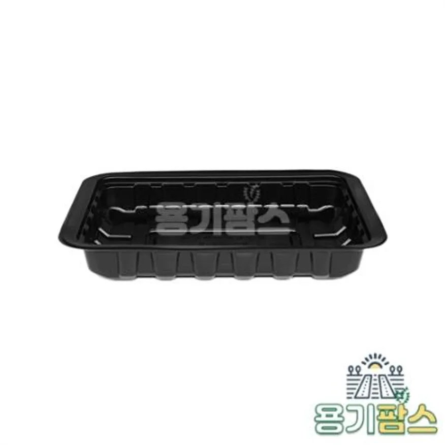 SW 실링용기 19144 바비큐 3-5호 500ml 검정 1200개 고강도 PP 분식포장 이미지