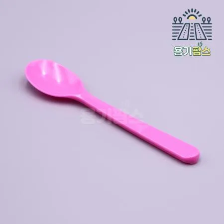 아이스크림스푼 대 핑크 개별포장 4000개 젤라또스푼 요거트수저 베라숟가락 이미지