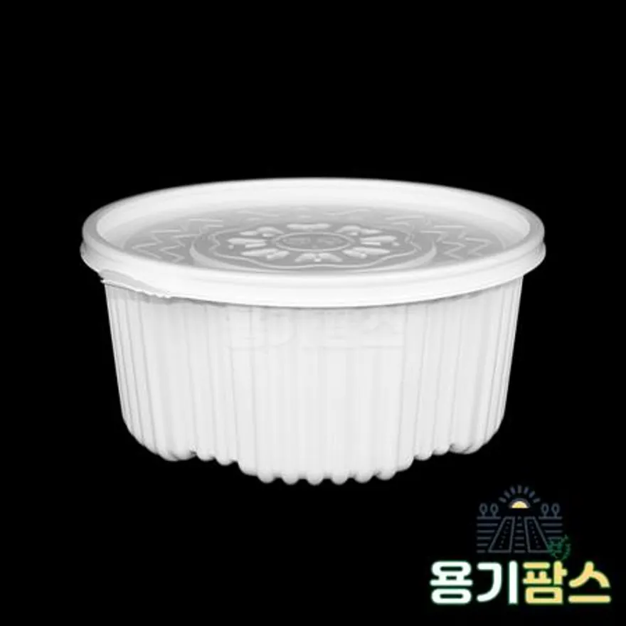 SW 225파이 원형 탕용기 중 2.4L 백색 100개 탕포장 마라탕용기 감자탕포장 이미지