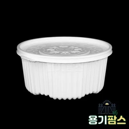 SW 225파이 원형 탕용기 중 2.4L 백색 100개 탕포장 마라탕용기 감자탕포장 이미지