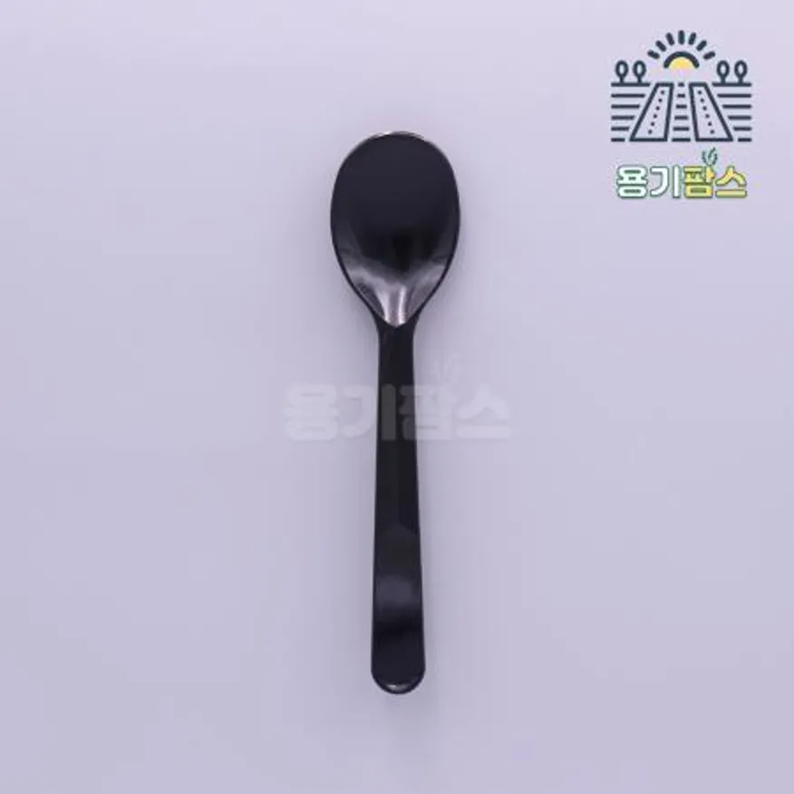 아이스크림스푼 대 검정 벌크포장 4000개 젤라또스푼 요거트수저 베라숟가락 이미지