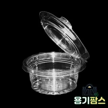 SW 원형 원터치 소스용기 소 70ml 투명 1500개 소스컵 반찬통 이미지