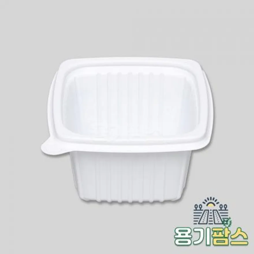 SW 105 사각 국용기 대 350ml 백색 1000개 일회용밥용기 국물용기 다용도컵 이미지