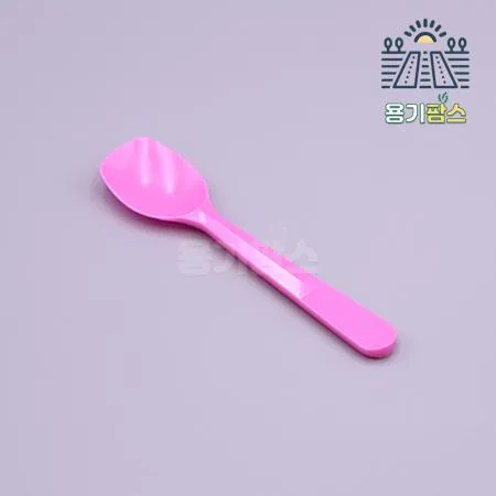 아이스크림스푼 소 (미니수저) 핑크 벌크포장 10000개 젤라또스푼 요거트수저 베라숟가락 이미지