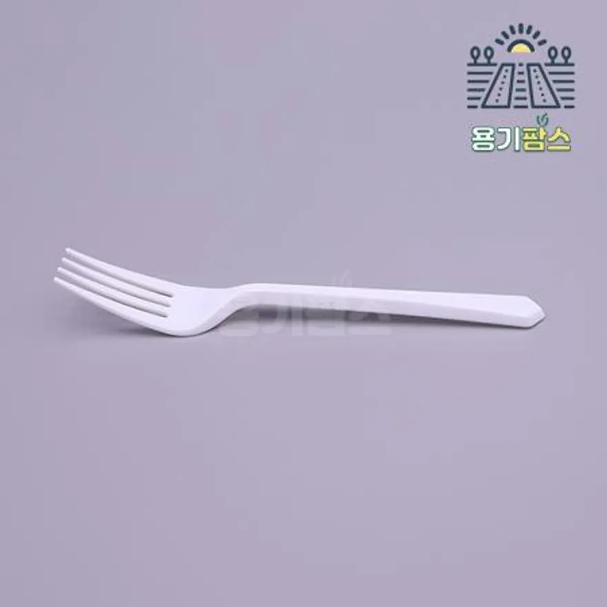 일회용포크 백색 개별포장 160mm - 2000개 캠핑커트러리 케이크포크 소풍포크 이미지