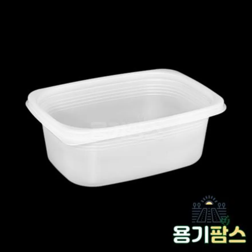SW 사각 죽용기 대 920ml 반투명 500개 배달 포장용기 전자레인지사용 계란찜용기 이미지