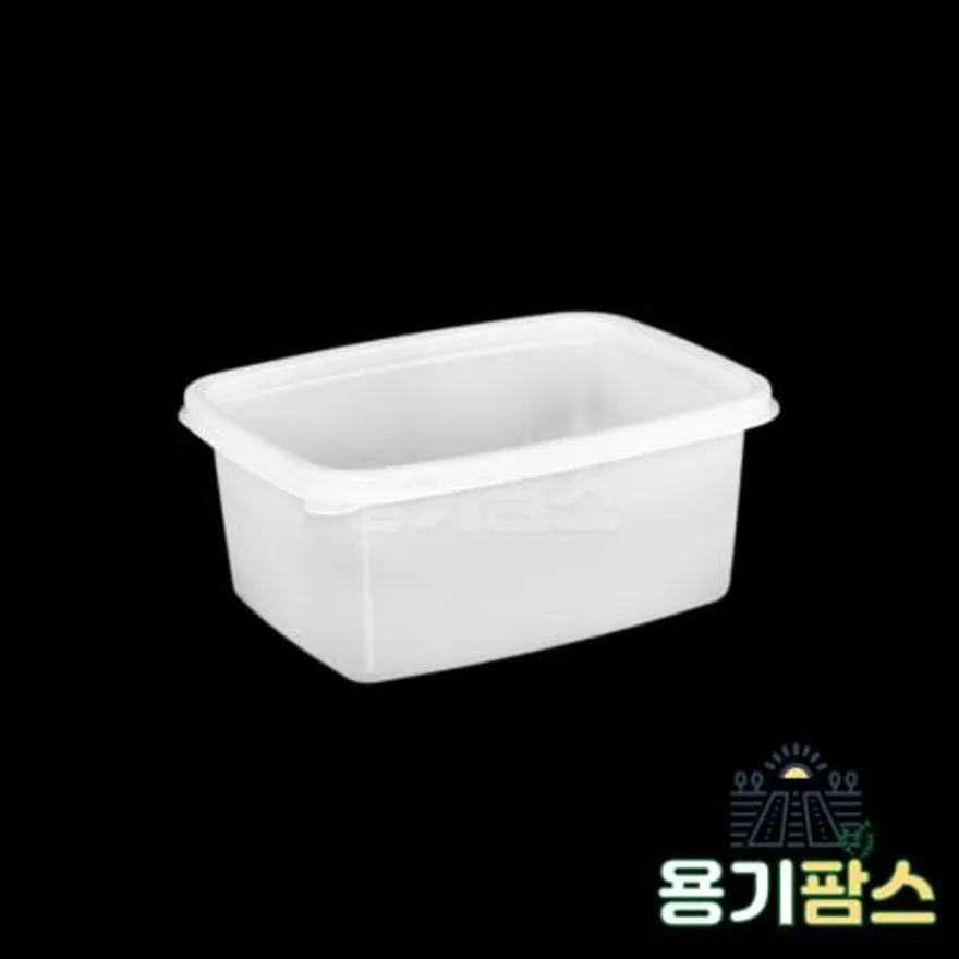 SW 사각 반죽용기 대 400ml 반투명 600개 일회용 배달포장 소분용기 미니죽용기 이미지