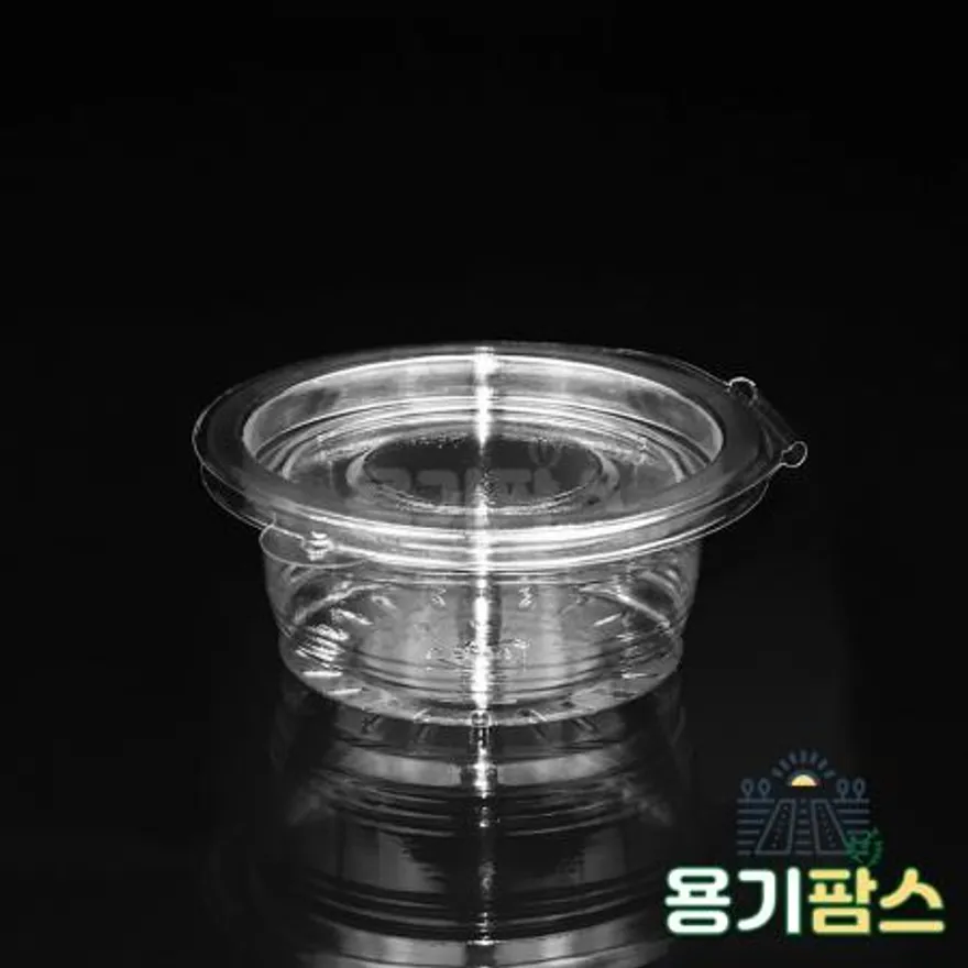 SW 원형 원터치 소스용기 소 70ml 투명 1500개 소스컵 반찬통 이미지