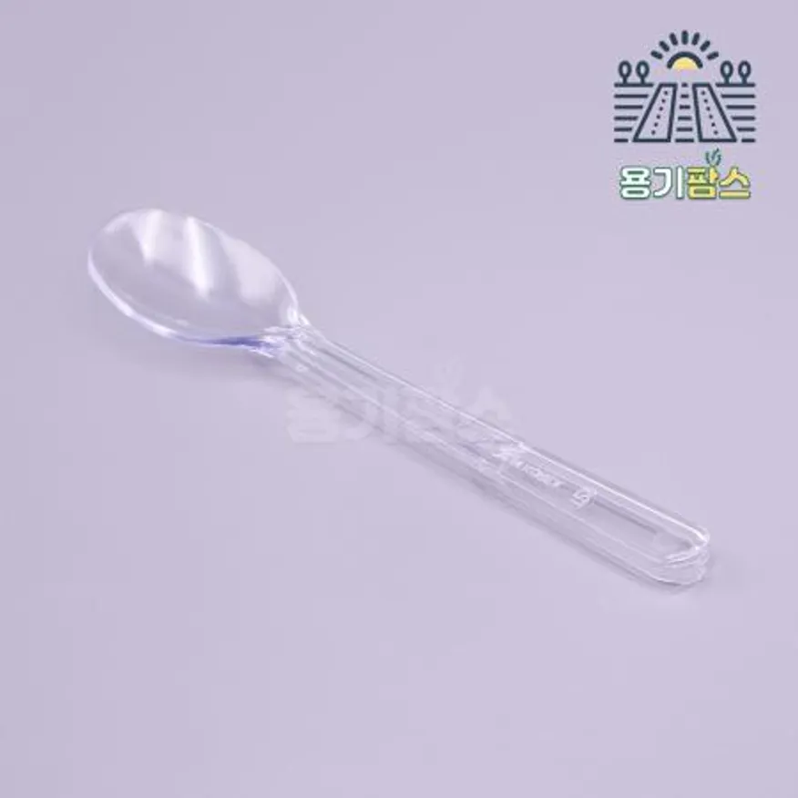 아이스크림스푼 대 투명 개별포장 4000개 젤라또스푼 요거트수저 베라숟가락 이미지