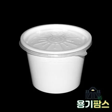 SW 105파이 국용기 특대 420ml 백색 1000개 일회용소스 국물용기 다용도컵 5호 이미지