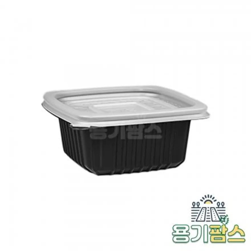 SW 105 사각 국용기 소 250ml 검정 1000개 일회용밥용기 국물용기 다용도컵 이미지