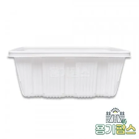 SW 사각 찜용기 특대 3700ml 백색 100개세트 찜닭 해물찜 배달용기 포장 일회용 이미지