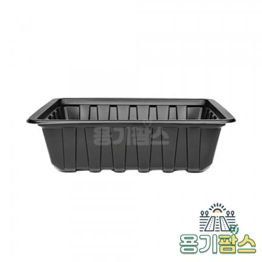 SW 실링용기 23187 84호 1500ml 검정 500개 고강도PP용기 보쌈 족발포장 이미지