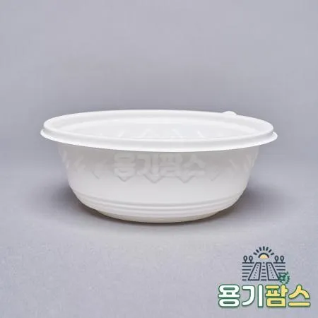 SW 195파이 미니탕용기 소 백색 300개 포장 배달 일회용 면 탕용기