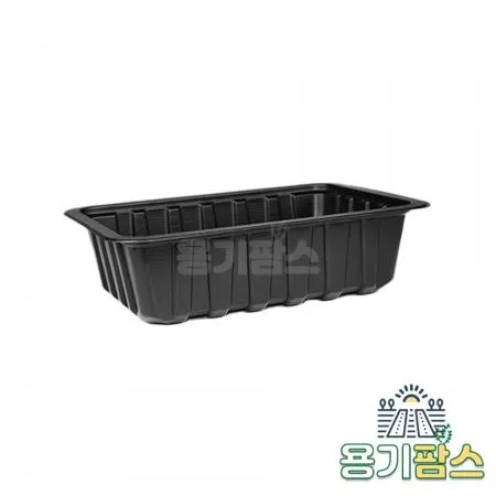 SW 실링용기 19145 바비큐 2-5호 900ml 검정 800개 고기 족발 보쌈 포장용기 이미지