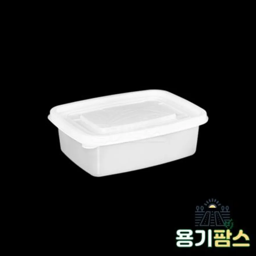 SW 사각 반죽용기 소 300ml 반투명 600개 일회용 배달포장 소분용기 미니죽용기 이미지