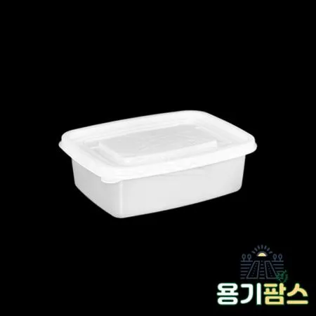 SW 사각 반죽용기 소 300ml 반투명 600개 일회용 배달포장 소분용기 미니죽용기 이미지
