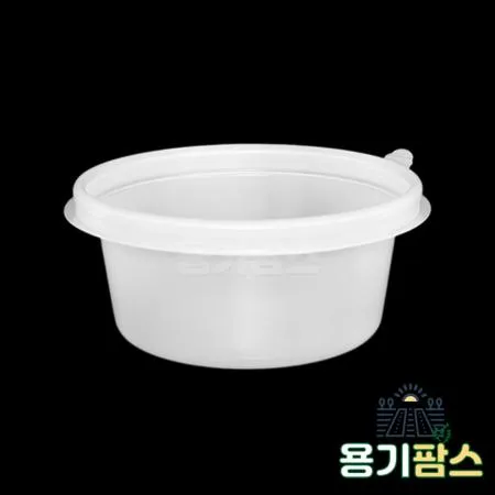 SW 원형 반죽용기 350ml 반투명 600개 일회용 배달포장 소분용기 미니죽용기 이미지