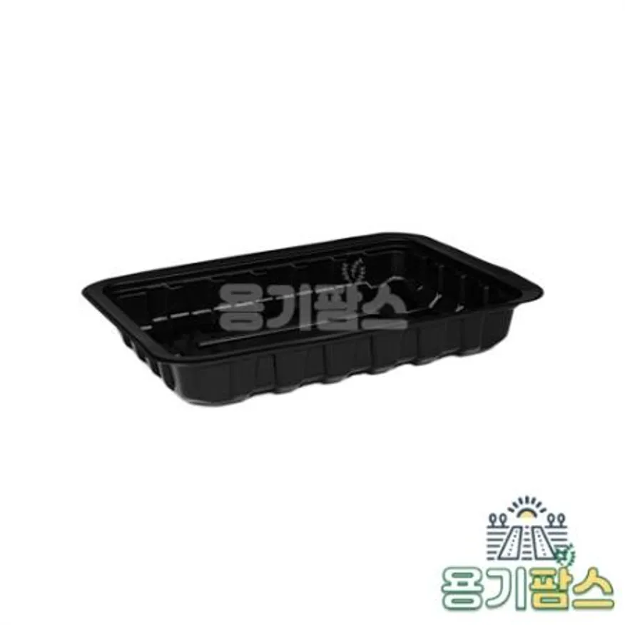 SW 실링용기 19144 바비큐 3-5호 500ml 검정 1200개 고강도 PP 분식포장 이미지