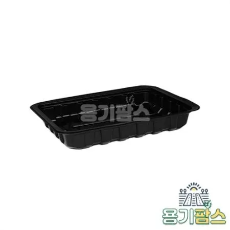 SW 실링용기 19144 바비큐 3-5호 500ml 검정 1200개 고강도 PP 분식포장 이미지