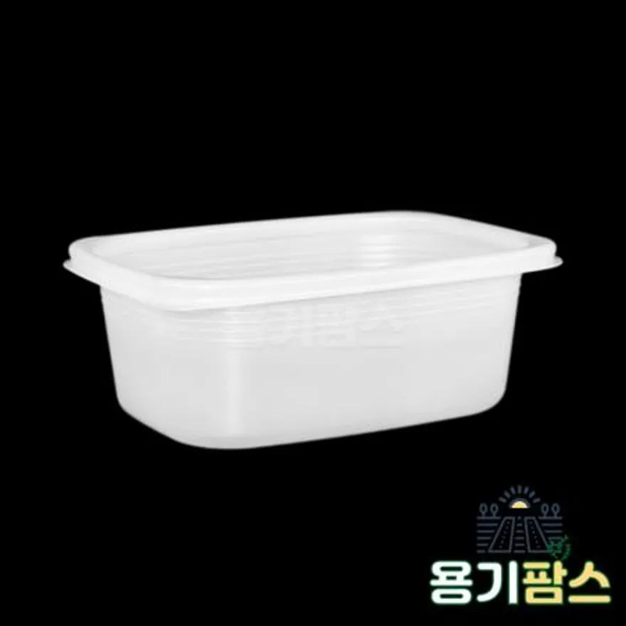 SW 사각 죽용기 대 920ml 반투명 500개 배달 포장용기 전자레인지사용 계란찜용기 이미지