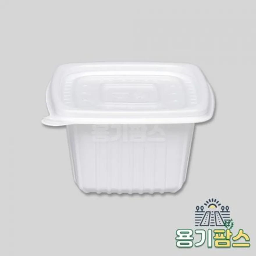 SW 105 사각 국용기 대 350ml 백색 1000개 일회용밥용기 국물용기 다용도컵 이미지
