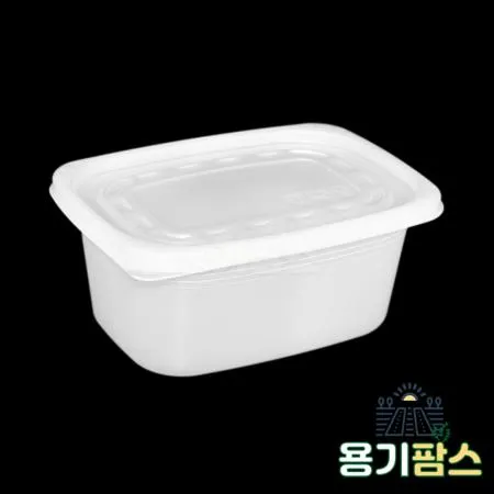 SW 사각 죽용기 특대 1050ml 반투명 500개 배달 포장용기 전자레인지 계란찜용기 이미지