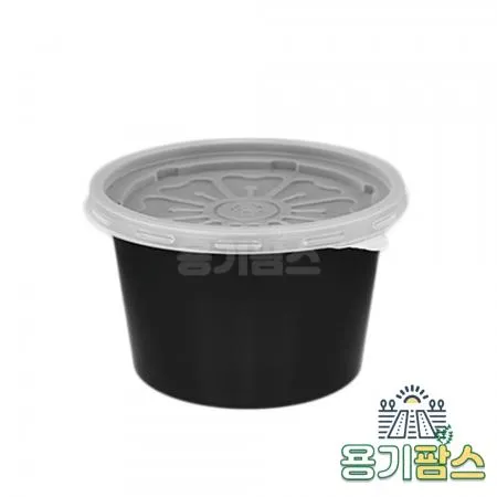 SW 105파이 국용기 대 370ml 검정 1000개 일회용소스용기 국물용기 다용도컵5호