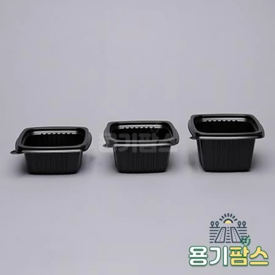 SW 105 사각 국용기 소 250ml 검정 1000개 일회용밥용기 국물용기 다용도컵 이미지