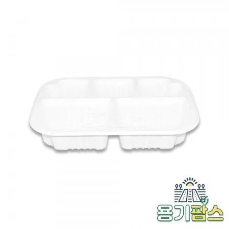 SW 실링용기 5칸 19153-5 500ml 백색 900개 고강도 PP 반찬포장 이미지