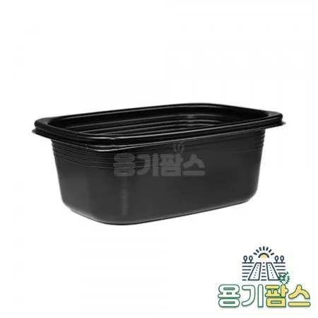 SW 사각 죽용기 대 920ml 검정 500개 배달 포장용기 전자레인지사용 계란찜용기 이미지