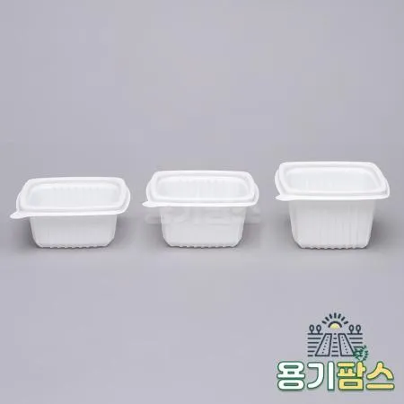 SW 105 사각 국용기 대 350ml 백색 1000개 일회용밥용기 국물용기 다용도컵 이미지