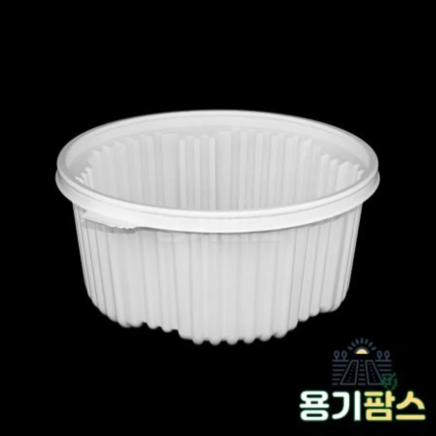 SW 225파이 원형 탕용기 중 2.4L 백색 100개 탕포장 마라탕용기 감자탕포장 이미지