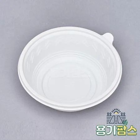 SW 195파이 미니탕용기 소 백색 300개 포장 배달 일회용 면 탕용기 이미지