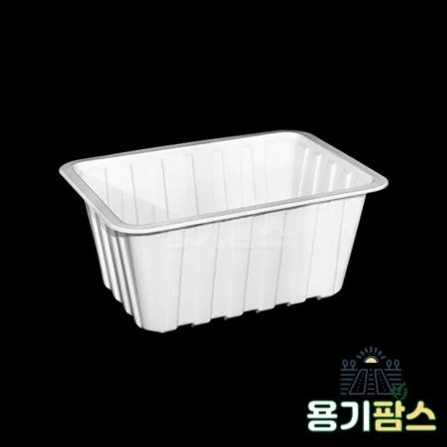 SW 실링용기 19149 바비큐 1호 1350ml 백색 800개 고기 족발 보쌈 포장용기 이미지