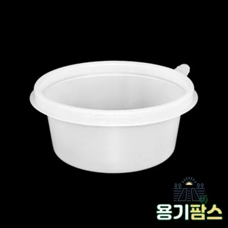 SW 원형 반죽용기 350ml 반투명 600개 일회용 배달포장 소분용기 미니죽용기 이미지