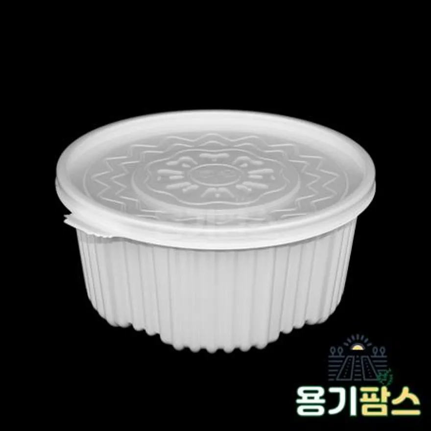 SW 225파이 원형 탕용기 중 2.4L 백색 100개 탕포장 마라탕용기 감자탕포장 이미지