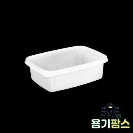 SW 사각 반죽용기 소 300ml 반투명 600개 일회용 배달포장 소분용기 미니죽용기 이미지
