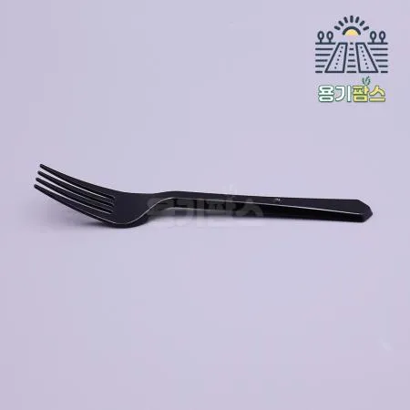 일회용포크 검정 개별포장 160mm - 2000개 캠핑커트러리 케이크포크 소풍포크 이미지